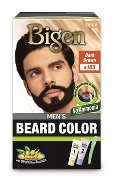 Bigen Men's Beard Color, Dark Brown B103, 40g