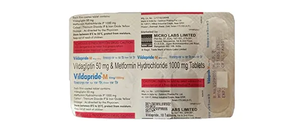 VILDAPRIDE-M 50/1000MG 10TAB