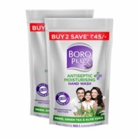 Boroplus Antiseptic + Moisturising Hand Wash - Neem, Green Tea & Aloe Vera - 190 Ml (refill Pack Of 2)