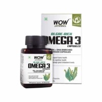 Wow Life Science Algae - Rich Omega 3 - 60 Vegetarian Capsules