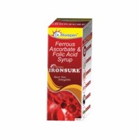 Dr. Morepen Ironsure Folic Acid & Iron Supplement Hemoglobin Booster Syrup - 150ml