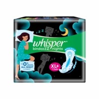 Whisper Bindazzz Nights Xl Plus - 7 Pads