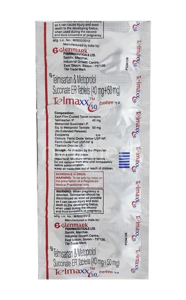 TELMAXX 50MG TAB 10S