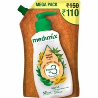 Medimix Ayurvedic Nature Soft Hand Wash With Neem, Turmeric, Aloe Vera Refill Pouch - 750ml