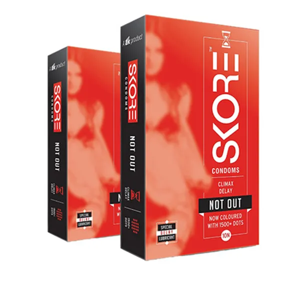 Skore Climax Delay Condoms (Not Out) 20N (Pack of 2)