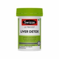 Swisse Ultiboost Liver Detox Supplement For Complete Liver Support Cleansing And Detox - 60 Tablets
