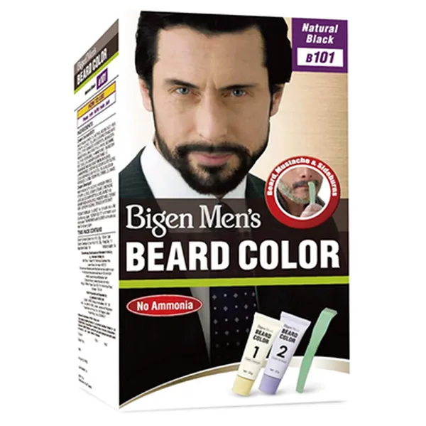 Bigen Men's Beard Color, Natural Black B101, 40g