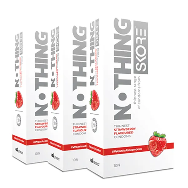 Skore Nothing Strawberry 10N (Pack of 3)