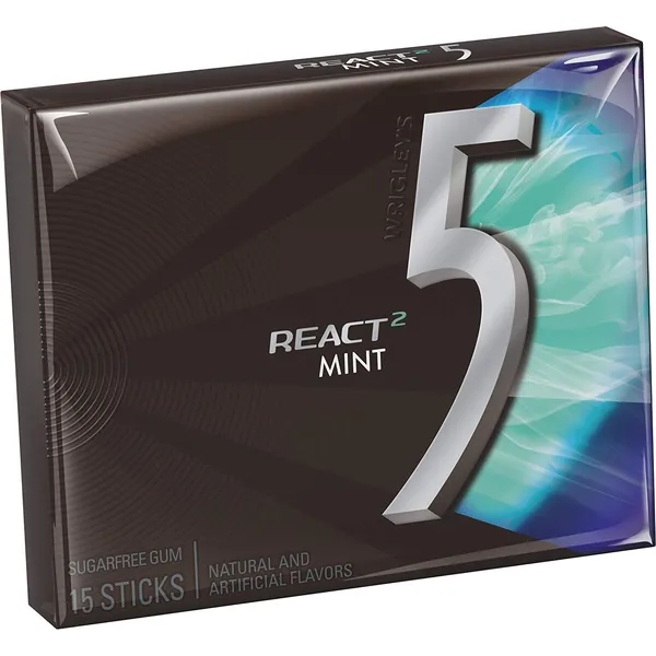 WRIGLESYS 5 GUM SUGARFREE REACT 2 15 PCS