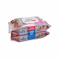 Kara  Baby Cleansing Wipes (2 X 80 Wipes) Packet Of 160