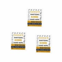 Control D Alcohol Hand Wipes - 50 Wipes