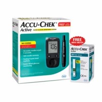 Accu-chek Active Glucometer Kit (with Free 10 Strips)