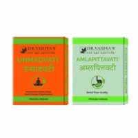 Dr. Vaidya's Ayurvedic Acidity And Hypertension Pack | (amlapittavati X 3) (unmadvati X 3)