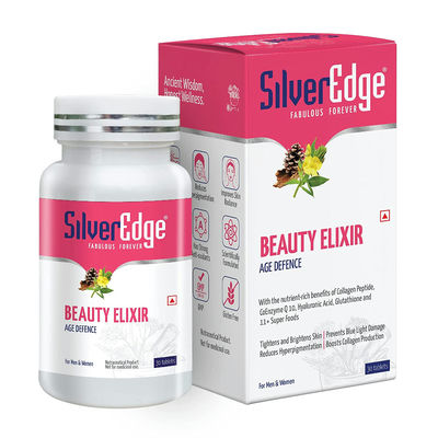Silver Edge Beauty Elixir (Age Defence) For Men & Women, 30 Tablets