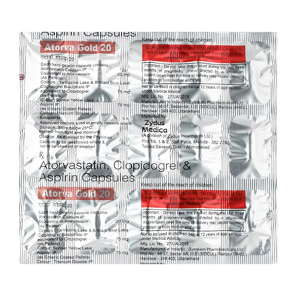 ATORVA-GOLD 20MG 15CAP