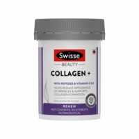 Swisse Beauty Collagen+ Supplement With Peptides & Vitamin C & E For Beautiful Skin - 30 Tablets