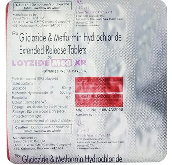 LOYZIDE-M 60 XR 15TAB