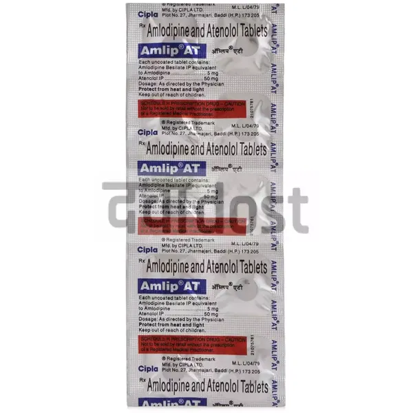 Amlip AT 5mg/50mg Tablet