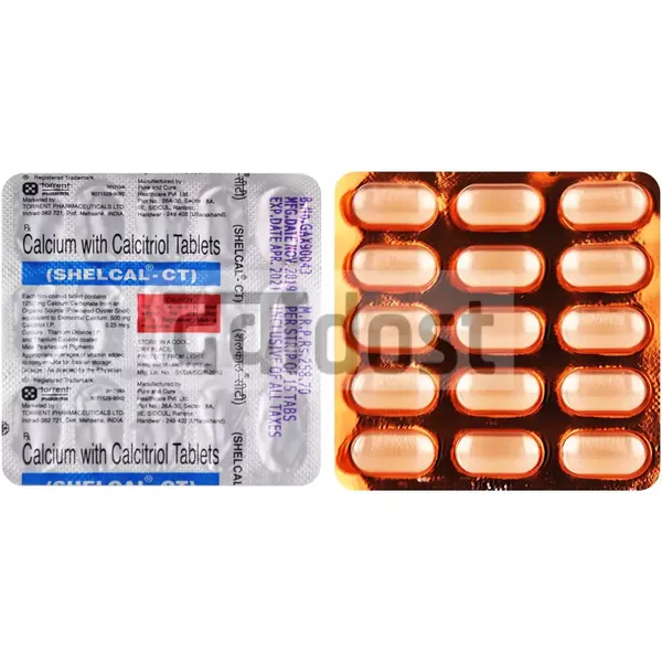 Shelcal CT  0.25mcg/500mg Tablet 15s