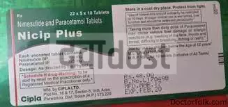 Nicip Plus 100mg/325mg Tablet 10s