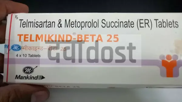 Telmikind Beta 40mg/25mg Tablet ER