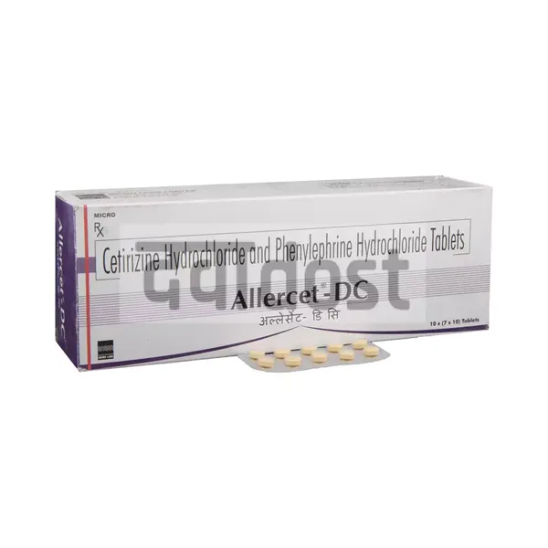Allercet-DC 10mg/10mg Tablet 10s