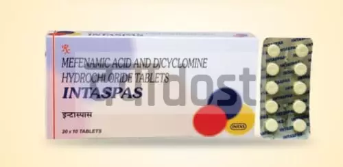 Intaspas 10mg/250mg Tablet 10s