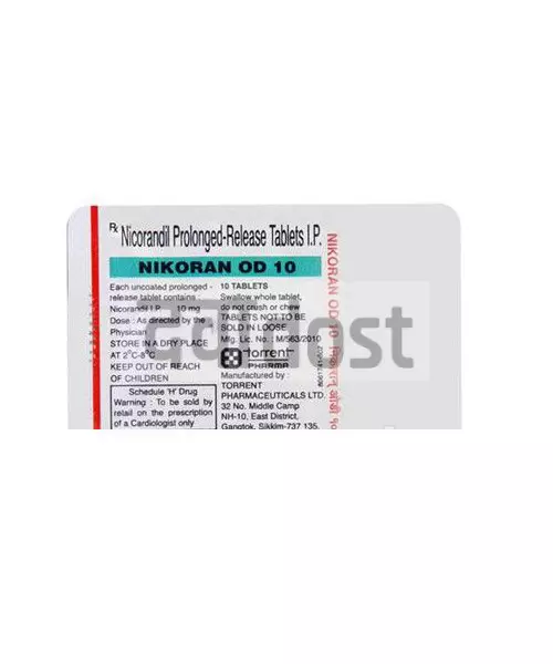 Nikoran OD 10 mgTablet PR 10s