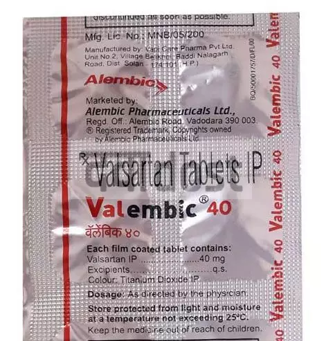 Valembic 40mg Tablet