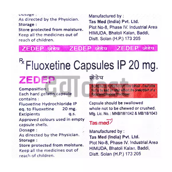 Zedep 20mg Capsule