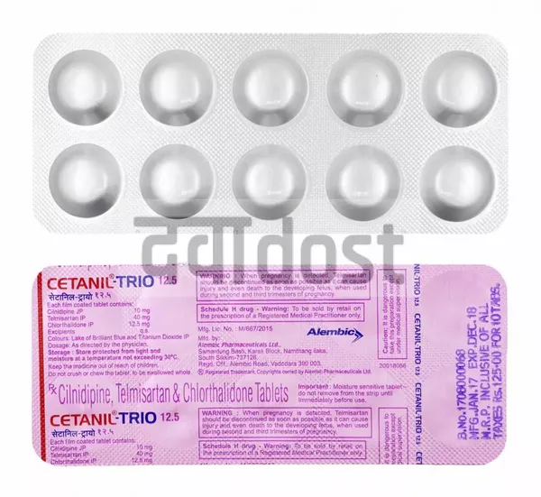 Cetanil Trio 12.5 Tablet