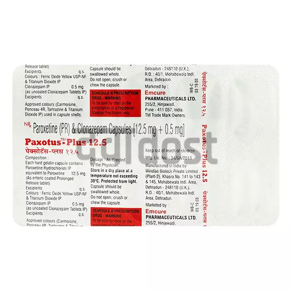 Paxotus Plus 12.5mg/0.5mg Tablet