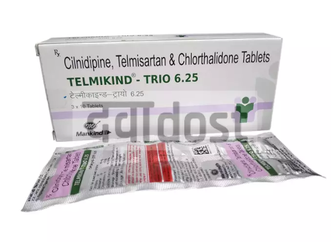 Telmikind-Trio 6.25 Tablet