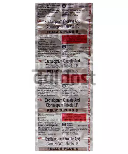 Feliz S Plus 0.5 mg/5 mg Tablet