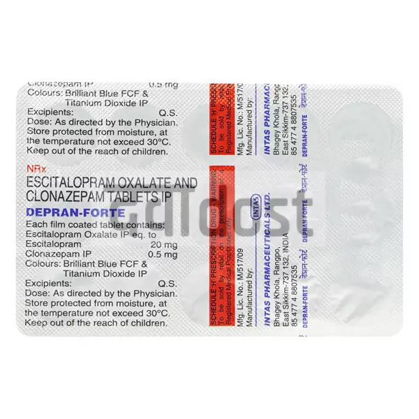 Depran  Forte 0.5mg/20mg Tablet