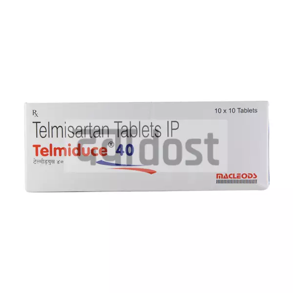 Telmiduce 40mg Tablet 10s