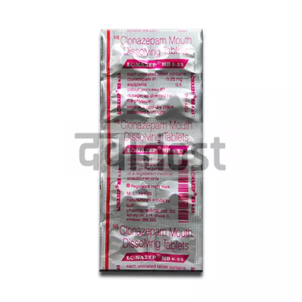 Lonazep 0.25mg Tablet MD