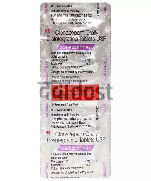 Lonazep 1mg Tablet MD