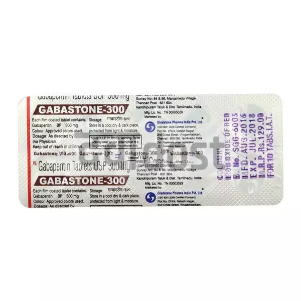 Gabastone 300mg Tablet