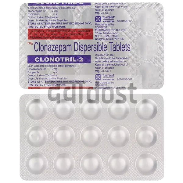 Clonotril 2mg Tablet