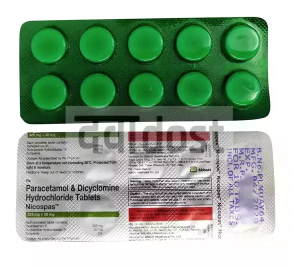 Nicospas 20mg/500mg Tablet 10s