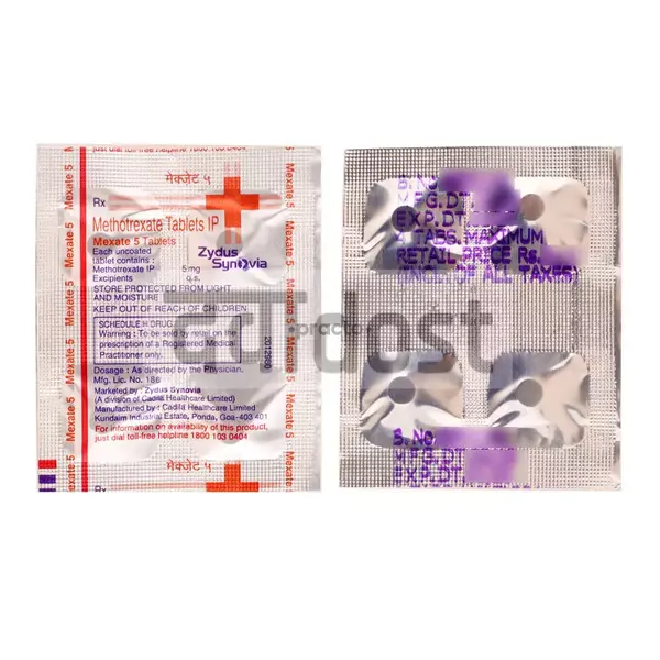 Mexate 5mg Tablet 4s