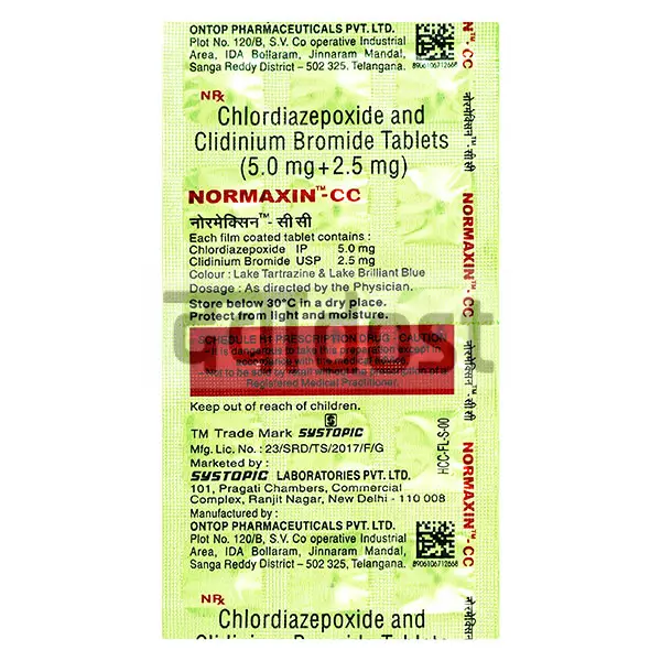 Normaxin CC 5mg/2.5mg Tablet 15s