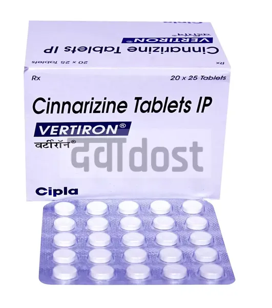 Vertiron 25mg Tablet 25s
