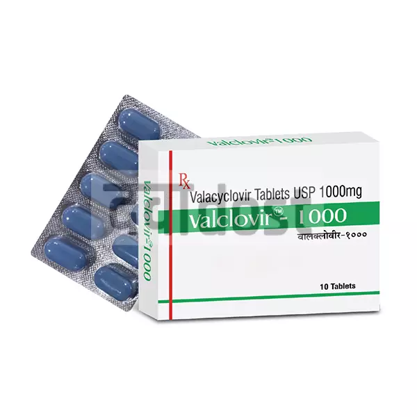 Valclovir 1000mg Tablet 10s