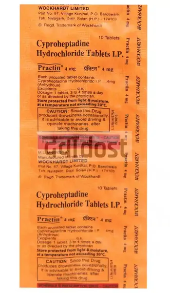 Practin 4mg Tablet 10s