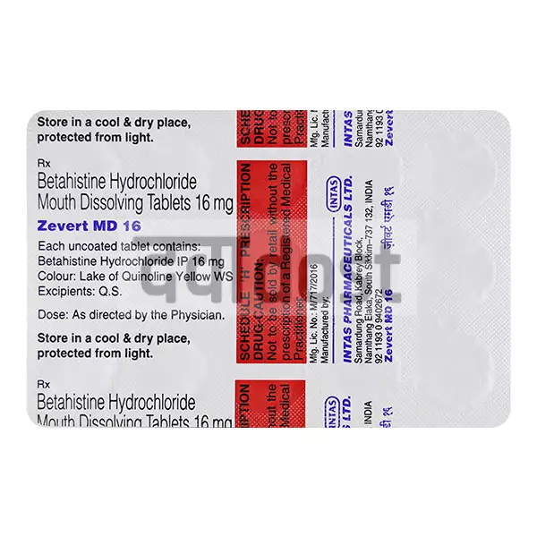 Zevert MD 16 Tablet 15s