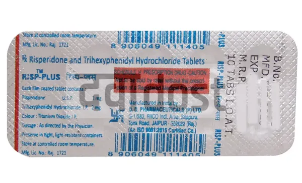 Risp Plus 3mg/2mg Tablet 10s