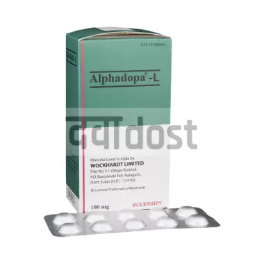 Alphadopa L 100mg  Tablet 10s
