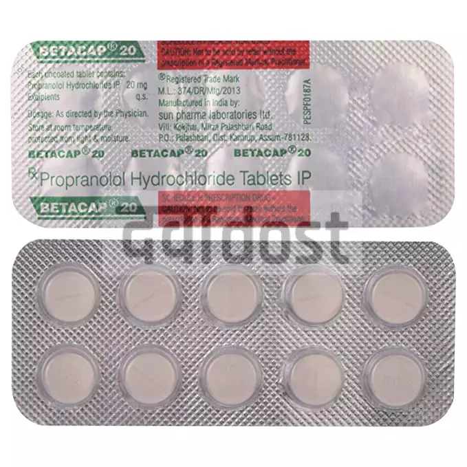 Betacap 20mg Tablet 10s